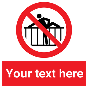 Custom prohibition do not cross barrier